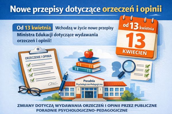 Plakat informujący o wejściu w życie nowych przepisów